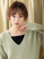 カバーヘア ブリス 志木南口駅前店(COVER HAIR bliss)&nbsp;マッシュショート/レイヤーカット/透明感カラーマロンブラウンe