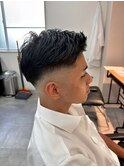 千葉駅MEN’S/波巻きツイストスパイラル/刈り上げセンターパート