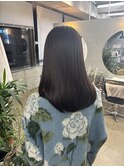 ショコラブラウン×髪質改善縮毛矯正