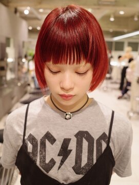 ダブ アオヤマ(DaB AOYAMA) 「モリ」似合わせボブ / チェリーブラウン 似合わせカット