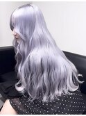 ブリーチ2回/ラベンダー/ラベンダーピンク/複雑履歴