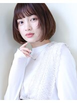 グレースバイハピネス(grace by happiness) 顔周りカット×ミニボブ×天使の艶カラー7.18ミルクブラウン