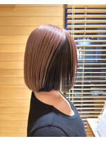 オーガニックエコ 川越(organic+eco)&nbsp;イメチェン◎アンブレラカラー×ピンクベージュボブ