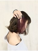 【Lads+h 】大人可愛いインナーカラーピンクローズ