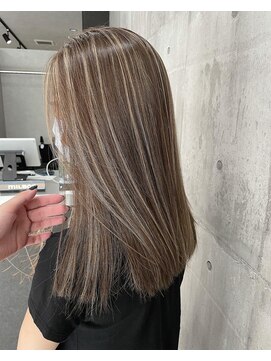 リッシュ(RISH) ハイライトカラー/セミロング/ロング/10代/20代/30代/ボブ#A3EK