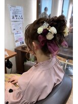 マール(marl) 【marl.】ふわふわリボンアップスタイル