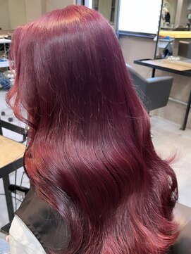 ベレーザ 渋谷(BELEZA) 2284外国人風カラーベイビーピンクカシスレッドふんわりカール