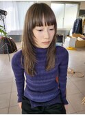 イメチェン/フェミニン/チェリーブラウン/モード/ダークアッシュ
