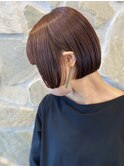 収まりが綺麗なミニボブ◎