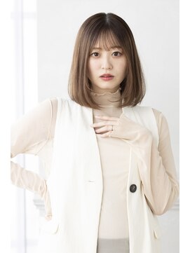 トティア 梅田(Totia) 【Totia梅田】大人カジュアルボブ×カーキベージュ