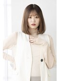 【Totia梅田】大人カジュアルボブ×カーキベージュ
