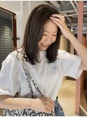 【中澤彩乃】ハイライトカラーシルキーベージュレイヤーボブ