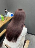 #カシスカラー#ピンクカラー#ロングヘア#トリートメント