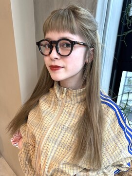 ネロ ヘアサロン ネイビー 渋谷(NERO HAIRSALON NAVY) 【近藤真帆】ケアブリーチ2回で創るブラウンベージュ◎