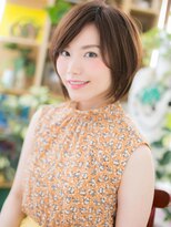 カバーヘア ブリス 大宮西口(COVER HAIR bliss)&nbsp;美人顔斜めバング黒髪くせ毛風マッシュヘアc5大宮20代30代40代