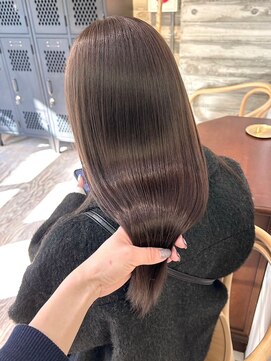 ヲタク(wotaku.) ラベンダーブラウングレージュカラー透明感カラーブリーチなし