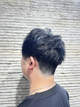 ビス リアン 川口店(Vis lien) マッシュショート　ダブルカラー　サファイアブルー