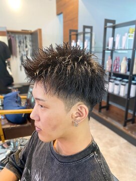 アイリーヘアデザイン(IRIE HAIR DESIGN) 【IRIE HAIR赤坂】スパイキーショート×フェザーアップバング