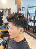 【IRIE HAIR赤坂】スパイキーショート×フェザーアップバング