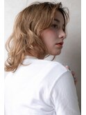 ハイトーンカラー大人ハイライト抜け感ウルフ311X戸頭20代30代