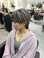 シールドヘアー 沖縄 新都心(C'LD Hair)&nbsp;シャドールーツ/ショートカット/ハイトーンショート/ショート