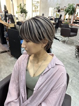 シールドヘアー 沖縄 新都心(C'LD Hair) シャドールーツ/ショートカット/ハイトーンショート/ショート