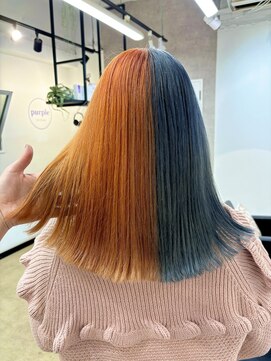 パープル(purple) ハロウィンツートーンカラー