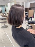 ボブベースに少しだけレイヤーを入れたショートボブ