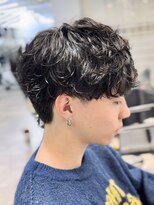 フィフスパーク(fifth PARK) メンズ渋谷シャドウパーマ刈り上げなし無造作韓国ネープレス