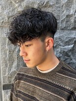 エルマーク 神戸三宮(L-MARK)&nbsp;マッシュスパイラルパーマツイストスパイラル波巻きメンズ