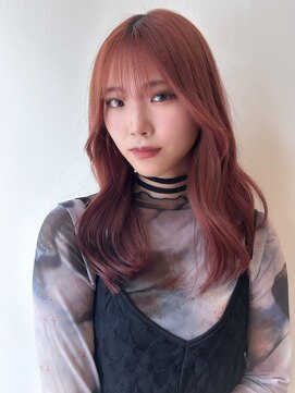 ザ ドッツ(THE DOTS) 韓国ヘア ダブルカラー 暖色系カラー レイヤーカット 前髪カット