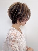 【MONA】束感ショート/ショートカット/ハンサムショート