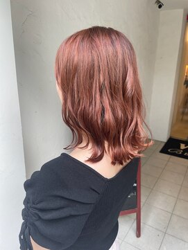 リアンドコー(Re&co) *yoshiya*ビタミンカラー*コーラルピンク*韓国ヘア*