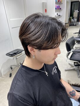 フィフス 栄(fifth) ニュアンスパーマセンターパートコンマヘアツーブロック