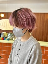 エトイ(etoi)&nbsp;short bob + pink + low light