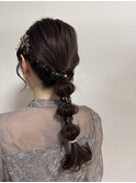 着物ヘア/大人ガーリー/ダークアッシュ/似合わせカット/鹿島田