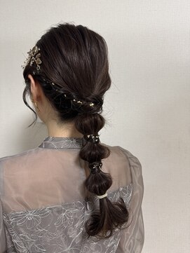 カーム(calm) 着物ヘア/大人ガーリー/ダークアッシュ/似合わせカット/鹿島田