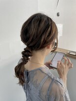 ウル 岡山駅店(ULu.)&nbsp;結婚式ヘア二次会ヘア編みおろしカチモリシニヨン岡山ヘアセット