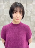 ミニボブ　フェイスレイヤー　顔まわりカット