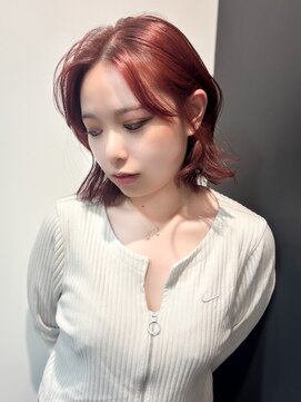 アーレント(AREND) ブリーチなしダブルカラーでできるワインレッドカラー♪