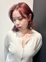 アーレント(AREND) ブリーチなしダブルカラーでできるワインレッドカラー♪