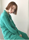 【sheta青山/三畑賢人】切りっぱなし外はねワンレングスボブ◎