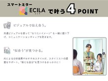 《ECILA》で叶う4POINT【ビジュアルで伝えあう】&【似合うが見つかる】