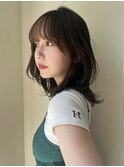 小顔ミディアムレイヤー
