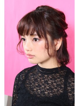 アンドヘアー 西葛西(&-HAIR) &ヘアー/スゴく簡単ルーズなハーフアップ