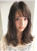 学生限定　伸ばしかけのミディアム　大きめゆるめのWワンカール