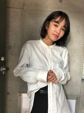 ソルトウォーター 南堀江(SALT WATER) 黒髪ボブ