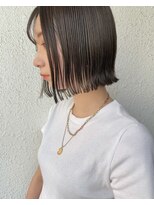 ロンドアベニール 北千住(Lond avenir) ぱつっとぼぶ　カール　ショコラベージュ　ベビーバング
