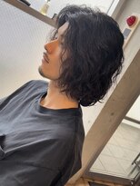 フィフスワン(fifth one)&nbsp;センターパートニュアンスパーマスパイラルパーマメンズパーマ