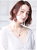 大人可愛い小顔美髪ツヤ髪外国人風カラーピンクブラウンA2